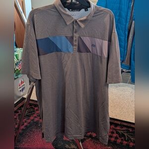 Travis Mathew Gold Polo.